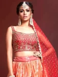 free-half-sleeve-103-orange-women-lehenga-choli-latest-tasrika-original-imagznjycxrxv9fa